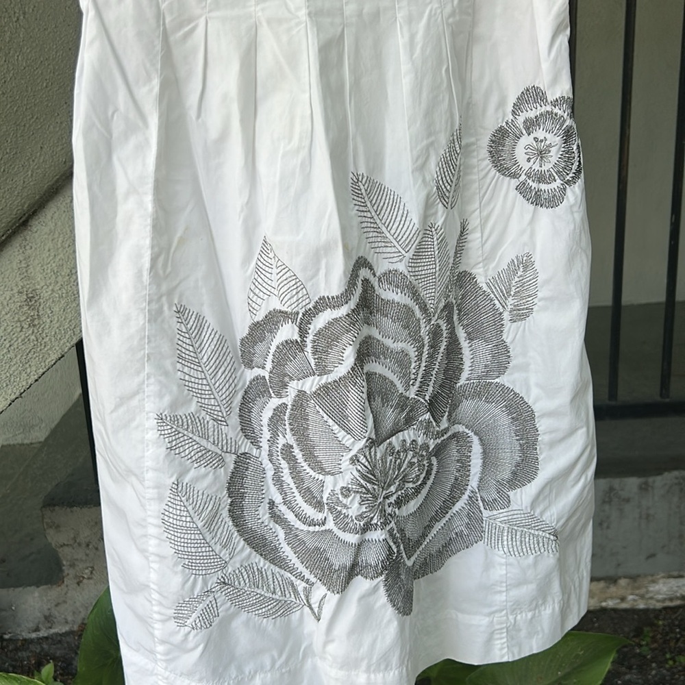 Biya by Johnny Was Cotton and Silk Dress Bohemian Wedding Bridal Embroidered S - Picture 3 of 7